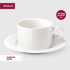 Чайная пара APOLLO "Nimbo": кружка 200 мл, блюдце NMB-12 фарфор