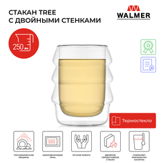 Стакан стеклянный для коктейлей Walmer Tree с двойными стенками, 250 мл, W37000890