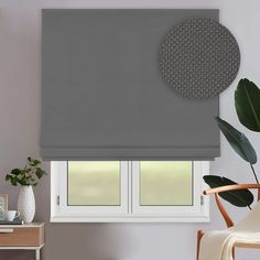 Римская штора OLEXDECO Монро Dim-out Тёмно-серый 150х170 см