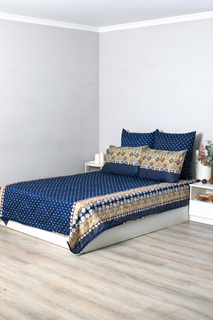 Комплект постельного белья с одеялом SELENA семейный, поплин, наволочка 70х70