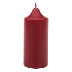 Свеча декоративная бочонок Антей-Кэндл Классик 18x7 см бордовая