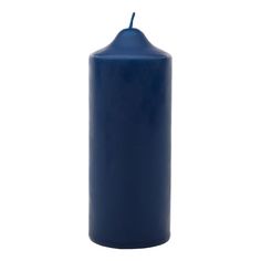 Свеча декоративная бочонок Антей-Кэндл Классик 18x7 см синяя