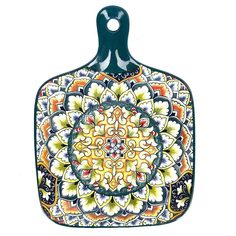 Блюдо с ручкой Nouvelle Arabesque зеленый 22,5х16х3,5см 0860016