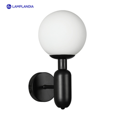 Бра Lamplandia L1638 COLLO MATT BLACK, E27х1 макс 60Вт