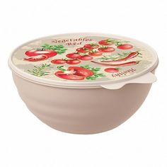 Миска Бытпласт Wave с крышкой 18,3 см в ассортименте (цвет по наличию)