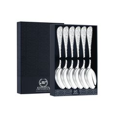 Набор чайной ложки АргентА Капелька кованная Серебро 925 пр 1597НБ03801