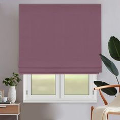 Римская штора OLEXDECO Монро Брусничный 90х170 см с цепочным карнизом