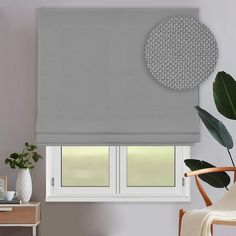 Римская штора OLEXDECO Монро Cерый 150х170 см с цепочным карнизом