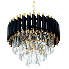 Подвесная люстра Funneli LDP 6003-400 BK+F.GD Lumina Deco