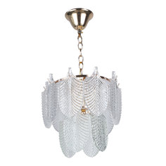 Люстра подвесная De City светильник с листьями E27 Патриция 447012703