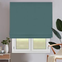 Римская штора OLEXDECO Монро Океан 110х170 см с цепочным карнизом