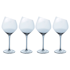Бокал для красного вина, 560 мл, 4 шт, стекло, серый, Charm L Color Kuchenland