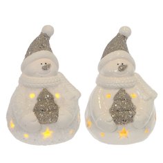 Фигурка декоративная "Снеговик с подсветкой" Flando 753428