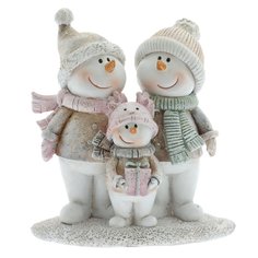 Фигурка декоративная Flando Снеговики 755234