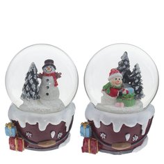 Фигурка декоративная в стекл. Шаре "Новый год",Flando 791952