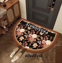 Коврик придверный Welcome №2 в прихожую на пол 60х40см No Brand