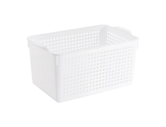 Корзинка для хранения Violet Лофт 5,3л, набор 4шт, цвет белый