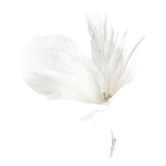 Искусственный цветок Mercury NY на клипсе 23x25 см белый