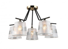 Потолочная люстра Imex MD.2128-5-S-BK+FGD