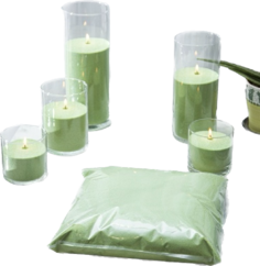 Воск насыпной в гранулах гранулированные насыпные свечи пакет 0,5 кг Зеленый цвет Candle Magic