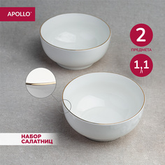 Набор тарелок глубоких 2 шт APOLLO "Cintoro" пиала 17.5см 1100 мл фарфор