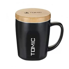 Керамическая кружка с бамбуковой крышкой Xiaomi TomicCeramic Cup With Bamboo Cover TC1316U