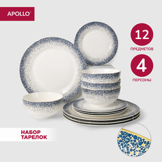 Набор столовой посуды APOLLO “Flamante” 12 предметов 4 персоны FLT-0012 фарфор
