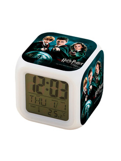 Настольные часы будильник Гарри Поттер Harry Potter подсветка, 7 см No Brand