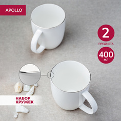 Набор кружек фарфоровых для чая и кофе APOLLO Cintargo 400 мл 2 предмета