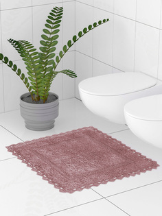 Коврик для туалета 50x50 см, розовый DeНАСТИЯ 8281 M111176