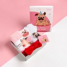 Набор подарочный Этель "Ты просто WOW" полотенце 30х60 см и аксс.