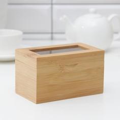 Катунь Чайный домик, 2 секции, 14x18x8 см, бамбук Katun