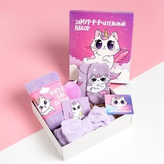Набор подарочный "Замурчательный набор" полотенце и акс Этель