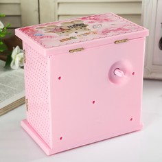 Шкатулка музыкальная "Розовый шкафчик с сюрпризами" 18х18х12 см Look&Buy