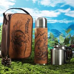 Набор "Русская рыбалка", термос 500 мл, кружка 2 шт No Brand