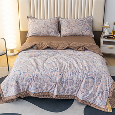 Комплект постельного белья Ситрейд сатин с Одеялом 100% хлопок OB139 Евро 50х70 2 шт