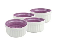 Набор керамических жаропрочных форм для запекания Еdessa 4шт фиолетовый Edessa