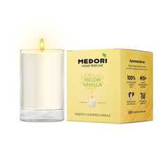 Свеча ароматическая для дома Medori Melon & Vanilla парфюмированная