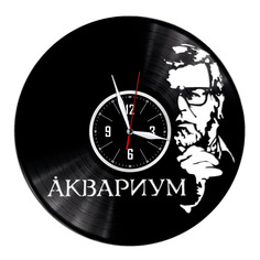 Часы из виниловой пластинки (c)VinylLab-Аквариум