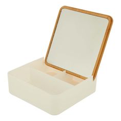 Органайзер 4Home Bamboo с зеркалом белый
