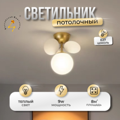 Светильник потолочный Балтийский Светлячок шар с лепестками, WL-10001