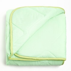 Одеяло Адель Бамбук 140х205 см, зелёный, микрофибра, 300 гр/см2