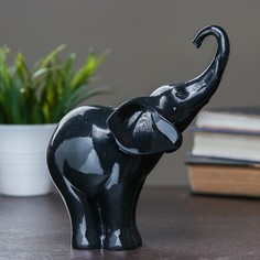 Фигура "Слон" черный, 16х9х18см Хорошие сувениры