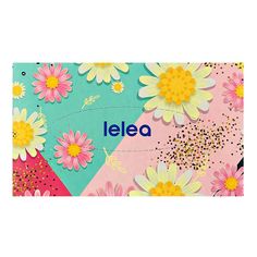 Салфетки бумажные Lelea Spring Flowers 2 слоя 20 х 20 см 100 шт