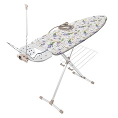 Гладильная доска Nika НБ/10 напольная с розеткой подставкой под утюг полкой для белья