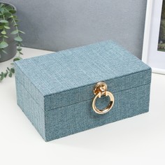 Шкатулка дерево кожзам Лагуна 24х16х10,3 см No Brand