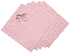 Салфетки для уборки Vileda Professional PVA micro универсальная38x35см красный 5 штук