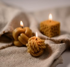 Свечи медовые Душевные истории из натурального пчелиного воска