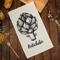 Полотенце кухонное Доляна Artichoke 35х60 см, 100% хлопок, 160г/м2(2 шт.)
