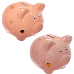 Копилка "Свинка", L14,5 W12,5 H12,2см, 2в No Brand